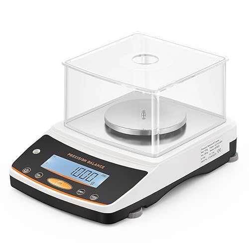 Bonvoisin Lab Analytical Balance 500g x 0.001g Precision Digital Scale .001 Gram Accuracy Laboratory Scientific Milligram Scale 17 Units Selectable
