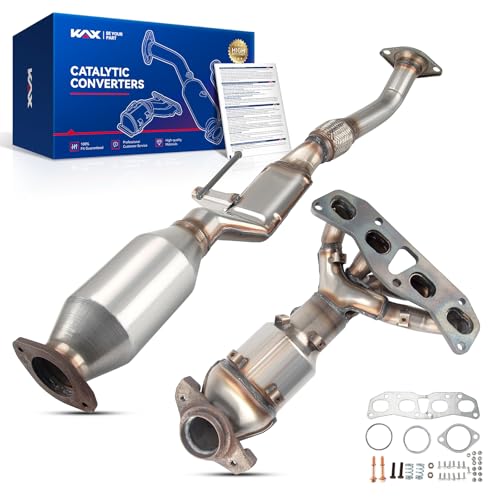 40514 KAX 2PCS Catalytic Converter Fits for 2002 2003 2004 2005 2006 Nissan Altima 2.5L