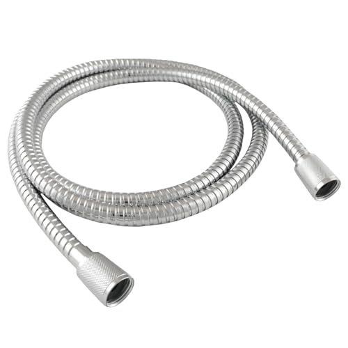 High Sierra Showerheads® - Shower Hose Chrome Finish with Non-Toxic and Safe Silicone Inner Tube – Extra Long, Flexible Shower Hose – 72 Inches – 304 Stainless Steel