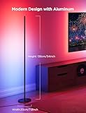 Govee RGBIC Floor Lamp, LED Corner Lamp Works with Alexa, 1000 Lumen Smart Modern Floor Lamp with Music Sync and 16 Million DIY Colors, Color Changing Standing Floor Lamp for Bedroom Living Room Black