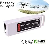 cjc Hengwei 3S 5400mAh 11.1V 5C LiPO Replacement Batteries Compatible with Yuneec Q500 Q500+ Q500 4K Typhoon G RC Quadcopter (2)