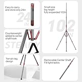 FreeSea Light Stand Carbon Fiber, Adjustable Tripod Stand for Photography, 260cm/102inch Studio Sturdy Tripod for Speedlite Flash Softbox Strobe Light Camera with Carrying Bag