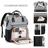 LOVEVOOK Laptop Backpack for Women, 15.6 Inch Work Business Backpacks Purse with USB Port, Large Capacity Nurse Bag College Bookbag for School, Waterproof Casual Daypack for Travel