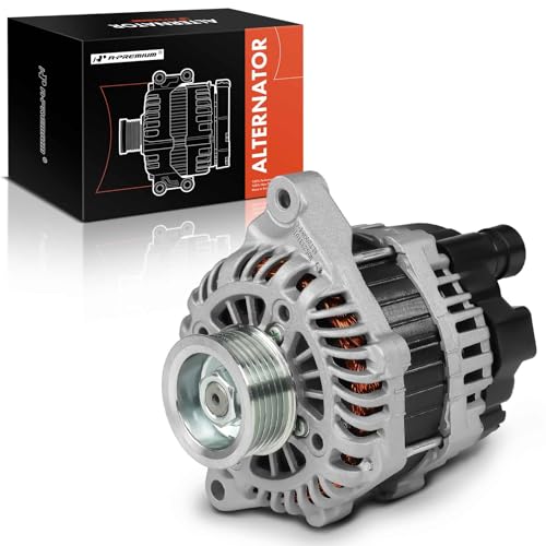 A-Premium Alternator Compatible with Honda Fit 2015-2016 1.5L, Manual Transmission, 12V 105A 6-Groove Pulley Clockwise, Replace# 31100-5R0-004, 31100-5R0-004RM