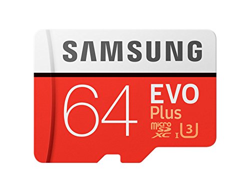 Samsung Evo Plus MicroSDXC 64 GB Memory Card with Adapter (MB-MC64 GA/CA) [CA version]