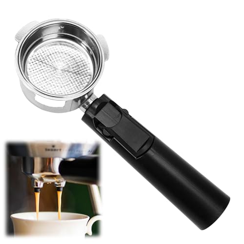 Coffee Espresso Machine Handle Replacement Parts, Cafe Bracket Handle Portafilter Filter Basket for Lidl Silvercrest CM4621 CM4216 KF5002 KF500S Barista with FILTER VASKET