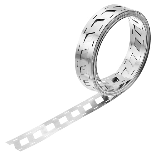 uxcell 1 Roll Pure Nickel Strip, 99.96% Pure Nickel Plate 0.2x23mm 16.4Ft(5m) Length Nickel Plating Strip for Battery Spot Welding