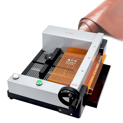 Heavy Duty Paper Cutter, Electric Cards PVC Trimmer with Rotary Hand Wheel, Cuts from 40Mm to 300Mm, Desktop Crafts Cutting Machine, for Office Home School