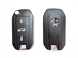 Keyecu New Flip Remote Car Key Fob 3B 433MHz ID46 for Peugeot 208 308 508 3008 5008