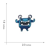 KLORIZ 6 PCS Cute Monster Patch Embroidered Iron On Patches Cartoon Animal Clothing Fabric Applique