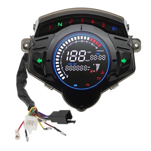 Motorcycle Odometer for LC135 V2 V3 V4 V5 V6 V7 Motorcycle Speedometer Moto Electronic Odometer Tachometer Display Digital Guage Meter