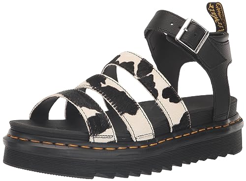 Dr. Martens Women's Blaire Fisherman Sandal, Cow Print, 6