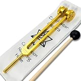 93.96Hz Schumann Tuning Fork - Weighted Tuning Fork with Carry Bag for Sound Healing and Biofield Harmonization, Sound Therapy Tools for Vibrational Healing - Gold