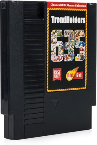 635 in 1 Cartridge Multicart Classic Games Collection (8 Bit NES Game Cartridge Very Rare - Black)