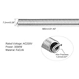 uxcell Heating Element Coil Wire AC220V 3000W / AC110V 750W Kiln Furnace Heater Wire 7.2mmx800mm 3PCS