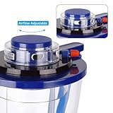 In Sump Protein Skimmer for Saltwater Aquariums with O3 Intake, DC Pump for 80-100 Gallons Fish Tank