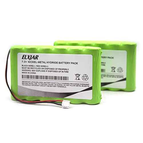 Lunggwey (2-Pack) 7.2V 2000mAh Ni-MH Battery Replacement for DSC 3G4000 Cellular Communicator 3G4000-BATT 6PH-H-AA2200-S-J26 LE4000