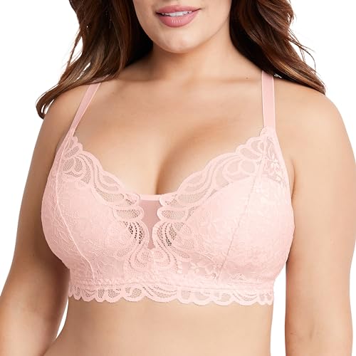 Bali Women's Lace Desire Wirefree, Gentle Peach, Small