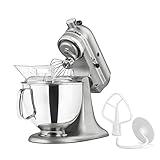 KitchenAid Artisan Series 5 Quart Tilt Head Stand Mixer with Pouring Shield KSM150PS, Contour Silver