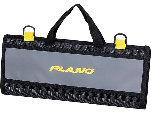 Plano Z-Series Lure Wrap, Gray and Black with Clear Compartments, Waterproof Pack-and-Roll Storage for Fishing Lures, Bait, & Terminal Tackle, MOLLE Attachments