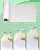 PLANTIONAL Woven Cotton Iron-On Fusible Interfacing: 10.6 inch X 10 Yards White Heavy Weight 100% Cotton Single-Sided Interfacing for t-Shirt Quilts Blouses Dress Shirts Collars DIY Crafts Supplies