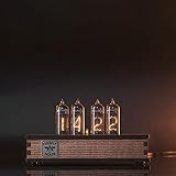 Nixie Tube Clock with New and Easy Replaceable IN-14 Nixie Tubes - Motion Sensor - Visual Effects - Gift Idea - Premium Gift Packaging