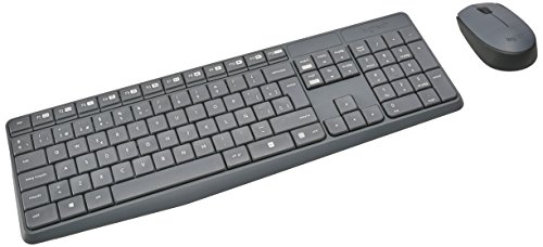 KIT LOGITECH MK235 TECLADO/MOUSE USB 10 MT BLACK (920-007901)