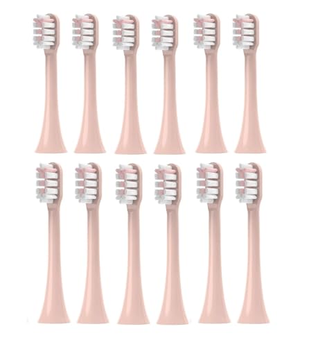 Replacement Toothbrush Head, Compatible for SOOCAS V1/X1/X3/X5/X3U/X3PRO/v1/v2 Sonic Electric Toothbrush(Black 12PCS)