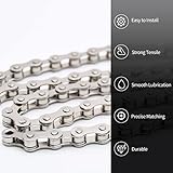 Bike Chain Kit, Single Speed Multi-Function Bike Mechanic Repair Kit, Chain Breaker and Bike Link Plier with Hook and 6 Pairs Bicycle Buckle, Reusable (Single Speed Bike Chain Kit)