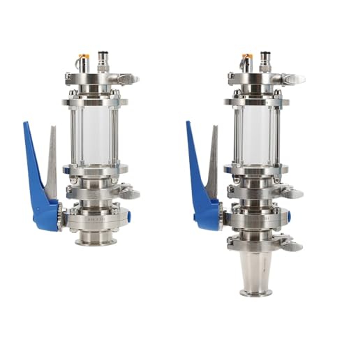 Homebrew Dry Hopper Tri-Clamp 2" Oxygen Free Fermenting under Pressure Conical Fermenter Parts Food Grade Stainless Steel 304