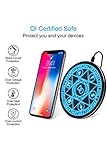 Wireless Charger Magic Qi 15W Wireless Charging Pad,Compatible with iPhone 15 14/14 Pro/14 Pro Max/Xs Max/XR/XS/X/8/8 Plus,Fast Charging S10/S10+/S9/S8/Note 10/10+/9/8 (No AC Adapter)