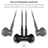 USB C Headphones, Type C Earphones for Samsung Galaxy S20 S21 S22 S23 S24 FE S25 Ultra Apple iPhone 15 16 Pro Max Magnetic Wired Earbuds Microphone for Google Pixel 9 8 8A 7 7A 6 OnePlus Android Black