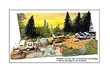 American Diorama Overland Diorama 1:64 Diorama Camel Trophy Theme AD-76534MJ (Include Trees and Backdrop Insert Card)