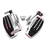 HTTMT- Left & Right Driver Foot Board Floorboard Kit Compatible With Honda Goldwing 01-17 GL1800 13-16 F6B 14-15 Valkyrie [P/N: MT216-130+280-019]