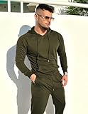 COOFANDY Men's Tracksuit 2 Piece Lightweight Hoodie Sweatsuit Sets Athletic Hoodie and Jogging Sweatpants