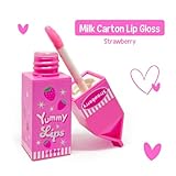 Hot Focus | Strawberry Flavored Lip Gloss Set – Assorted Fruity Lip Gloss Flavors, Non-Toxic Makeup for Kids & Teens