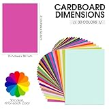 Spakon 120 Pcs 100th Day of School Classroom Favors Poster Boards Bulk 21'' x 15" Large Poster Paper Poster Cutting Board for School Projects Classroom Crafts Art Exhibits Office Supplies(Colorful)