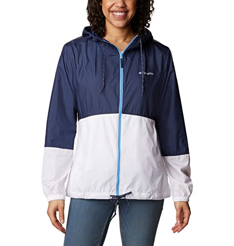 Columbia Women's Flash Forward Windbreaker, Nocturnal/White, Large