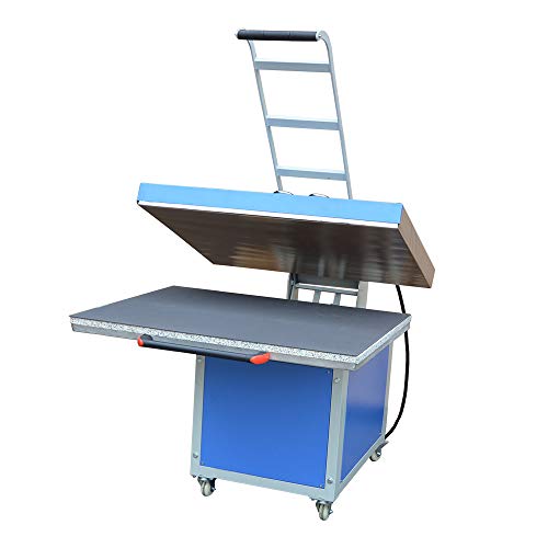 FOKOCALI 39in x 47in Large Format Heat Press Machine, Manual Operation Hand Force Textile Thermo Transfer Heat Press Machine 220V 1P
