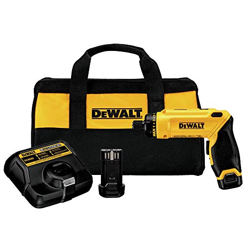 DEWALT 8V MAX Cordless Screwdriver Kit, Gyroscopic, 2 Batteries and Charger Included (DCF680N2)