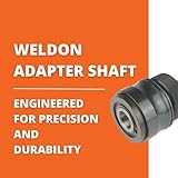 Fein 3/4" Weldon Mounting Shaft with Internal Cooling System - Tool-Free Core Drill Bit Change, MK3 Taper, 50mm Cutting Depth, 12-65mm Bore Diameter - 63901050020