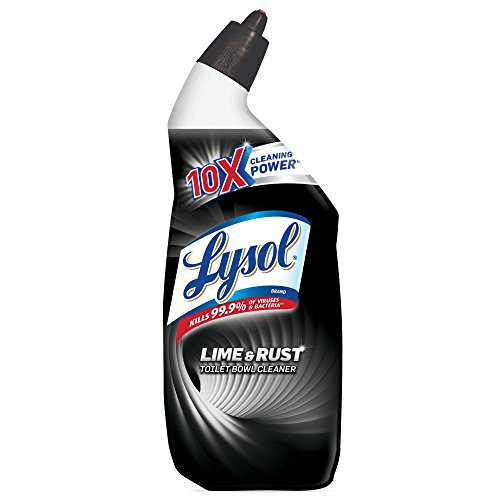 Lysol Lime & Rust Toilet Bowl Cleaner Gel, For Cleaning and Disinfecting, Destroys Stains including those from Hard Water and Rust, 24oz (Pack of 9)