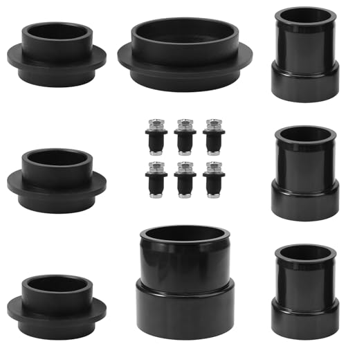 RMSPO RV Universal Holding Tank Installation Fittings Kit|Fresh Water Fittings Installation Kit,Compatible with RecPro and Multiple Models RV Holding Tank - Black