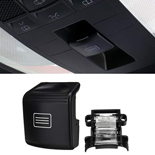 Jaronx Sunroof Window Switch Button Cover for Mercedes-Benz W204 C-Class,W212/A207/C207 E-Class,W218 CLS (Black)