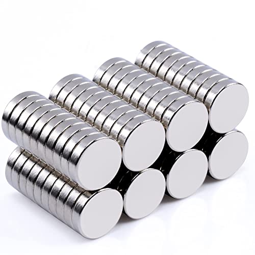 80 Pcs Neodymium Disc Small Magnets, 9 x 2 mm Tiny Strong Magnets for Miniatures, Dry Erase Board, Whiteboard, Office, Fridge, Crafts, DIY Building, Scientific Models