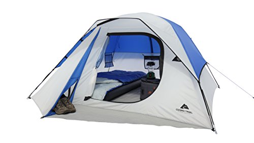 OZARK Trail Family Cabin Tent (Blue/White, 4 Person)