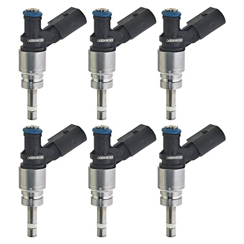 6Pcs Fuel Injectors Nozzle 06E906036E JSD6-41 06E906036AF Compatible for AUDI A8 D3 A6 C6 Saloon A6 C6 Avant V6 2.8L