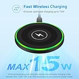 S24 Ultra Samsung Wireless Charger Fast Charging Pad Android Phone Cargador Inalámbrico for Samsung Galaxy S24 S23 FE S22 S21 S20 Z Fold Flip 5 4,Motorola Edge 2024 Razr 2023 Moto G Stylus 5G Power