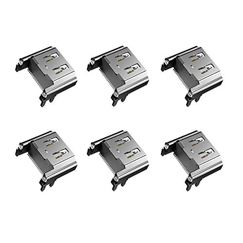 ZIYUETEK 6 Pack HDMI Port Socket Interface Connector Replacement for Sony PlayStation 4 PS4 Cuh-1001a Cuh-1115a (Note:NOT FIT for PS4 Slim/pro)