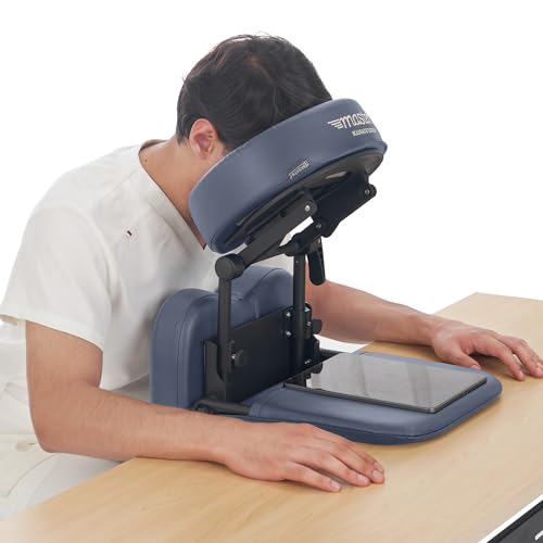 MASTER HEALTH PRODUCT Massage Multi-Function Desktop & Home Mattress Massage Kit – Table & Desk Top & Sleeping Mattress Face Pillow Cradle Support, Siesta Artifact, Eye Surgery Recovery (Royal Blue)